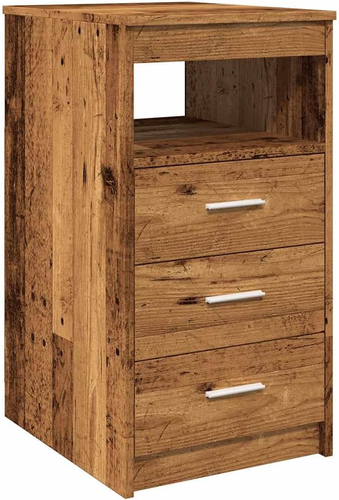 Schubladenschrank in Altholz-Optik, Altholz
