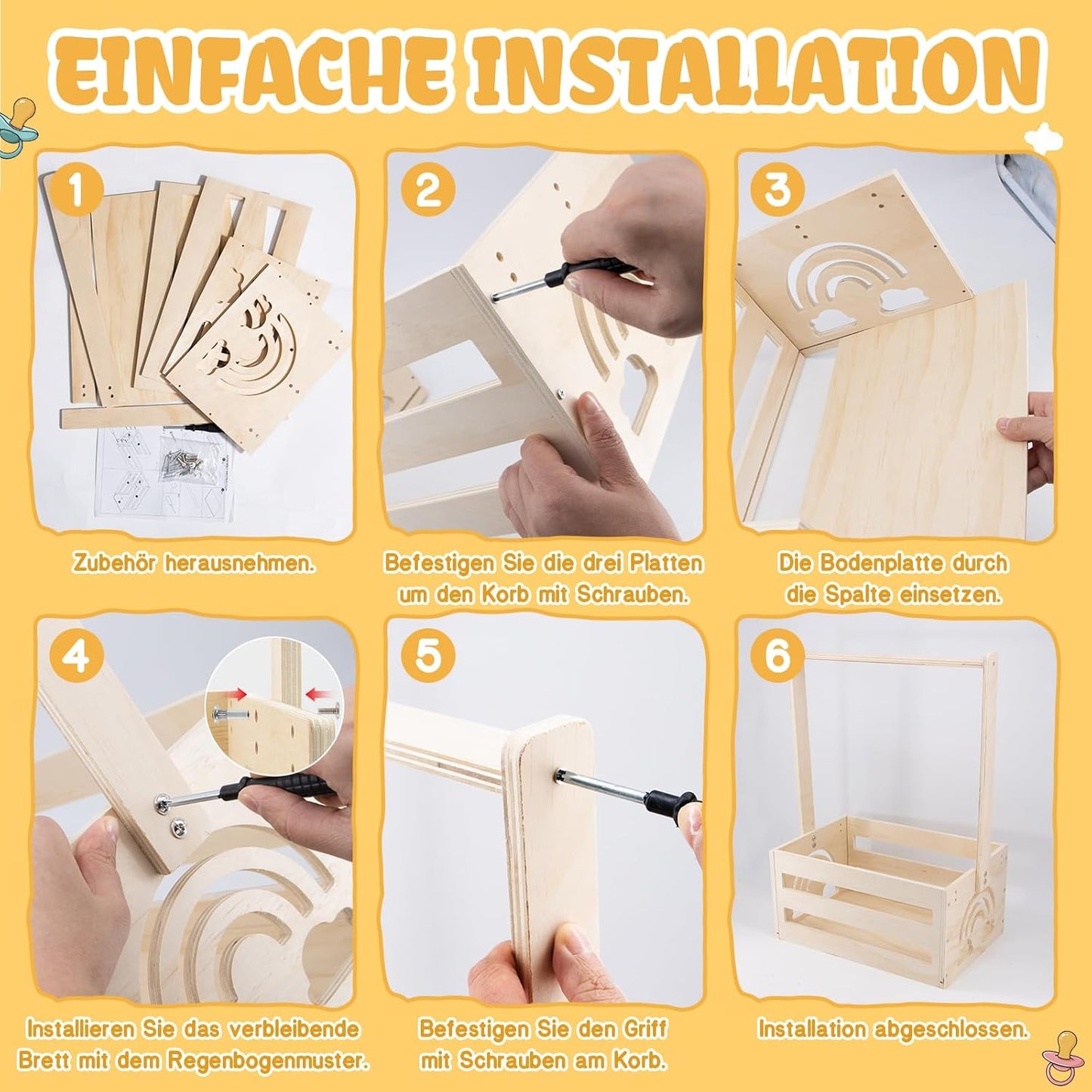 Baby-Geschenkkorb mit Griff