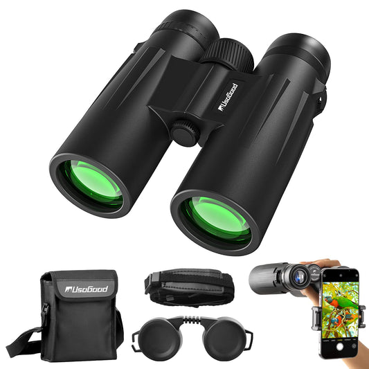10x42 Fernglas, Schwarz