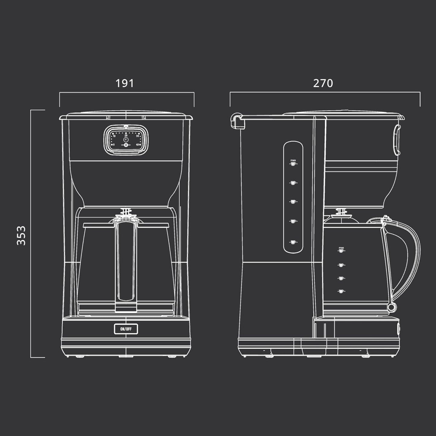Kaffeeautomat MS-220 BC, Schwarz