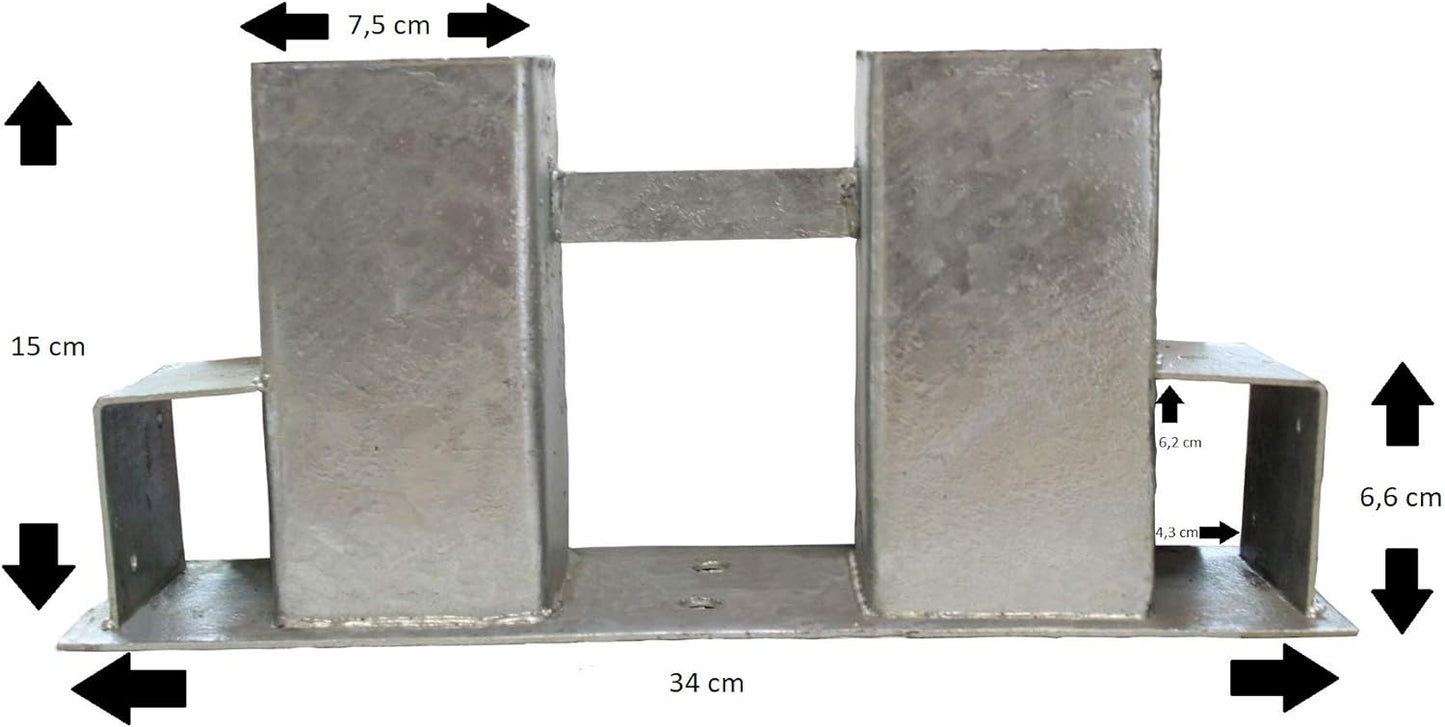 Holzstapelhilfe Set, 8 Stück