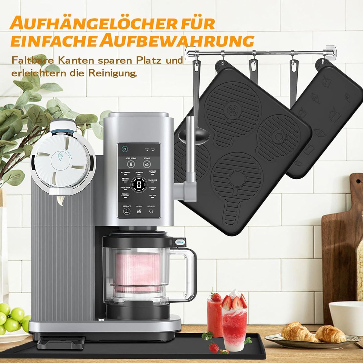 Gleitunterlage für Ninja Creami Swirl NC701EU Eismaschine