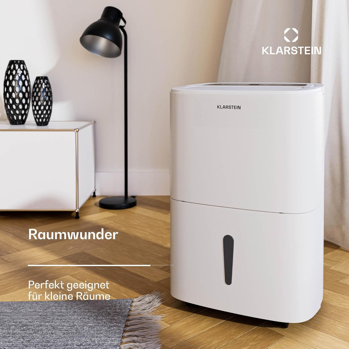 Luftentfeuchter mit Auto-Swing & Timer, 20 L Weiss