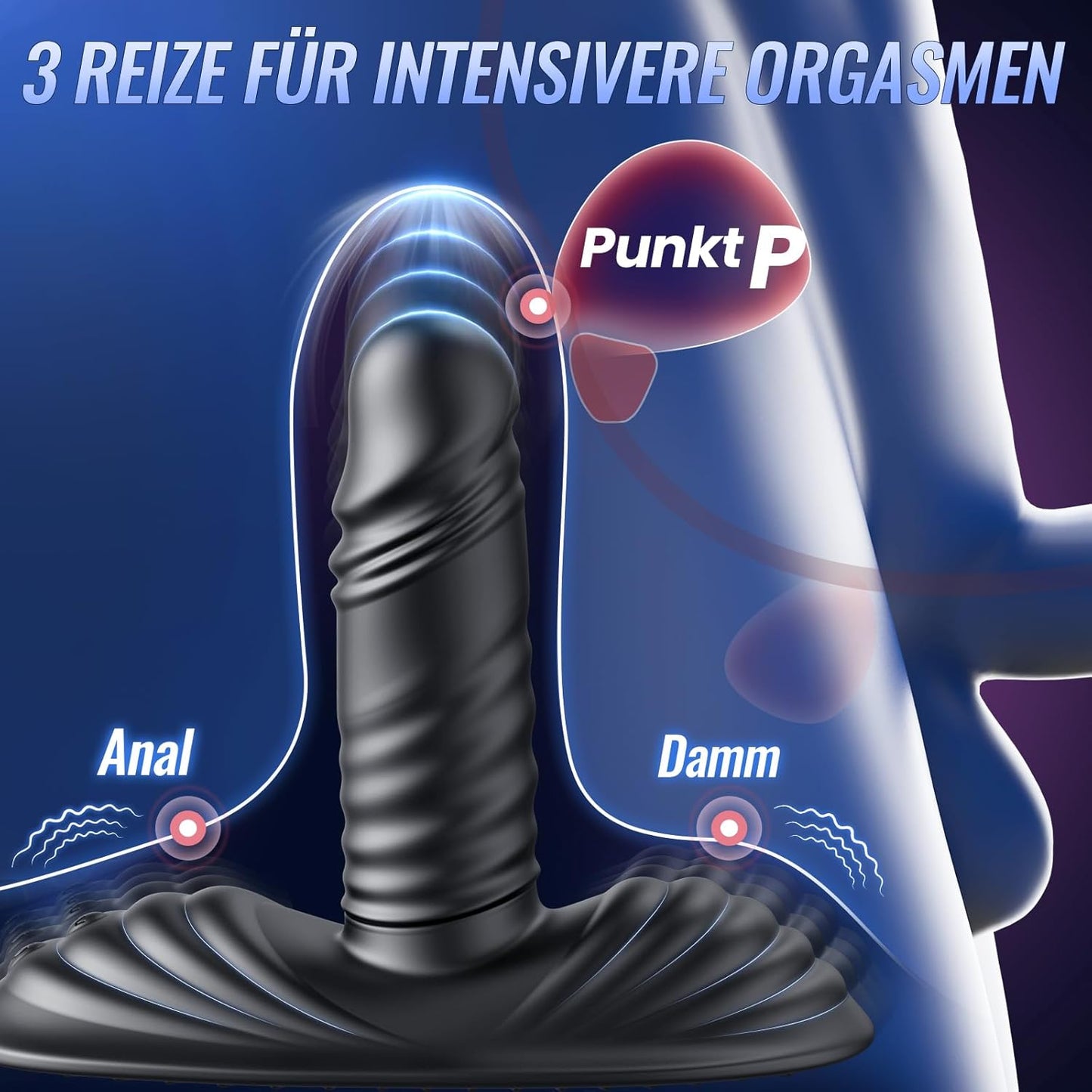 3-in-1 Analvibrator mit 12 Modi
