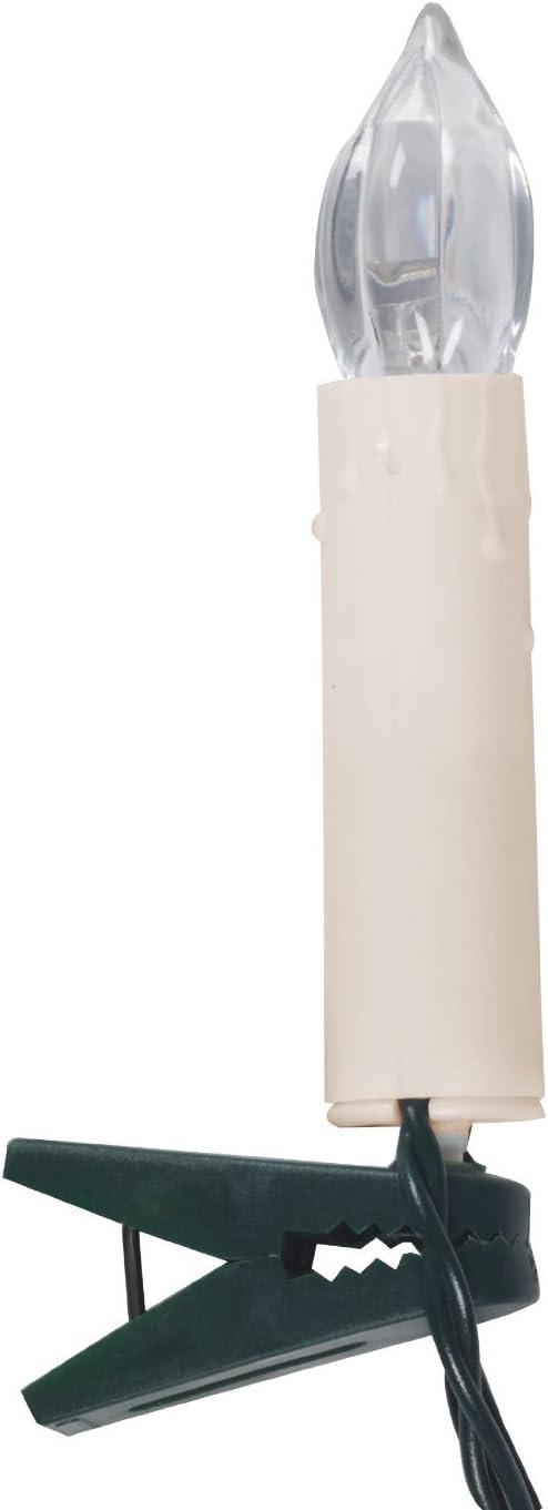 Kerzenlichterkette, 1 Stück|Creme