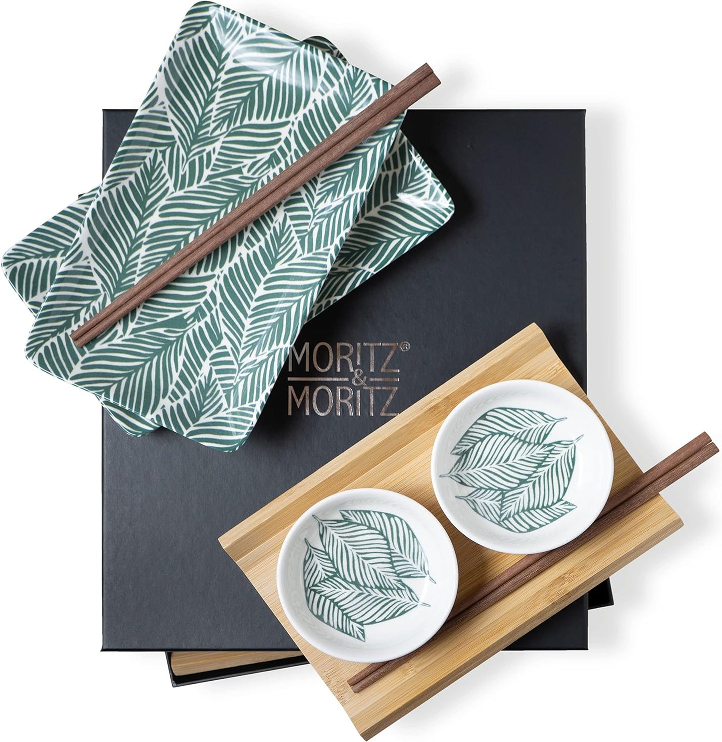 Sushi Set, Grüne Blätter