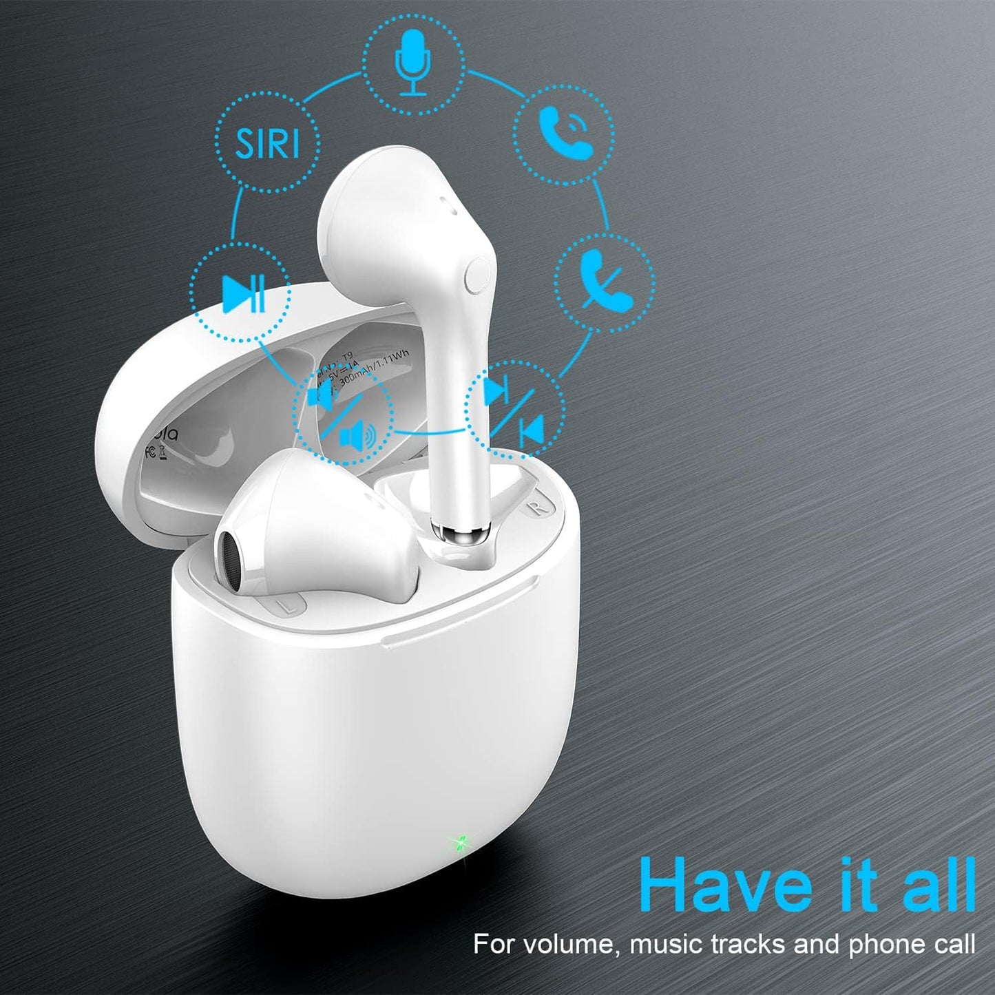In-Ear Bluetooth Kopfhörer, Weiß