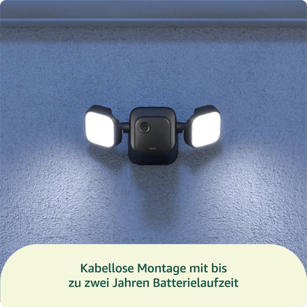 Kabellose Flutlicht-Sicherheitskamera mit Basismodul, Kamerasystem Ohne Abonnement