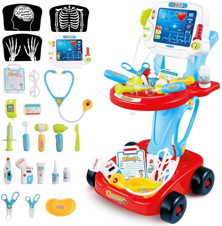 23-teiliges Arztkoffer Spielset mit Ton & Licht, 23 stk