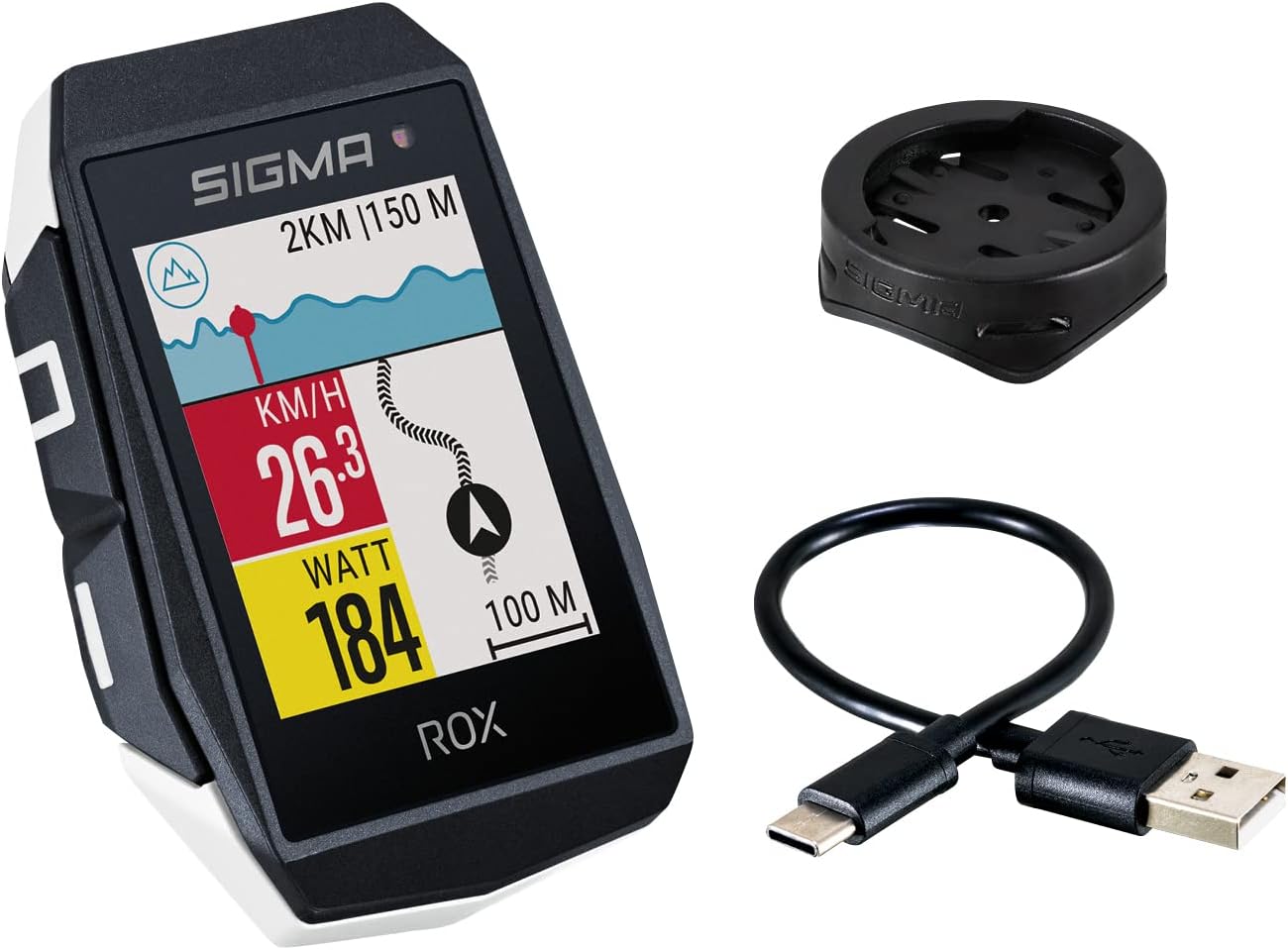 Fahrradcomputer ROX 11.1 Evo mit GPS & Navigation, Weiss ROX 11.1 EVO