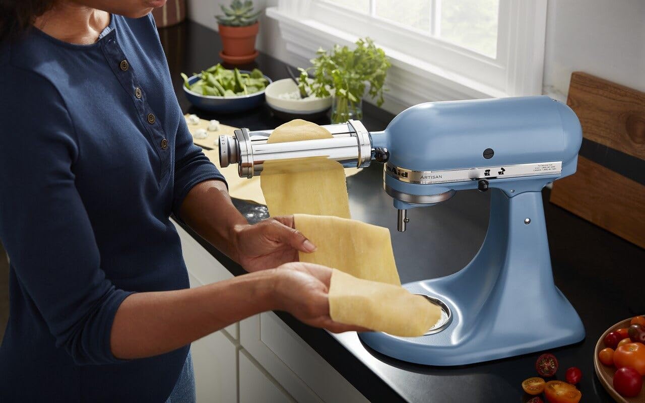 Nudelwalzenaufsatz KSMPSA für KitchenAid, 1' Silber