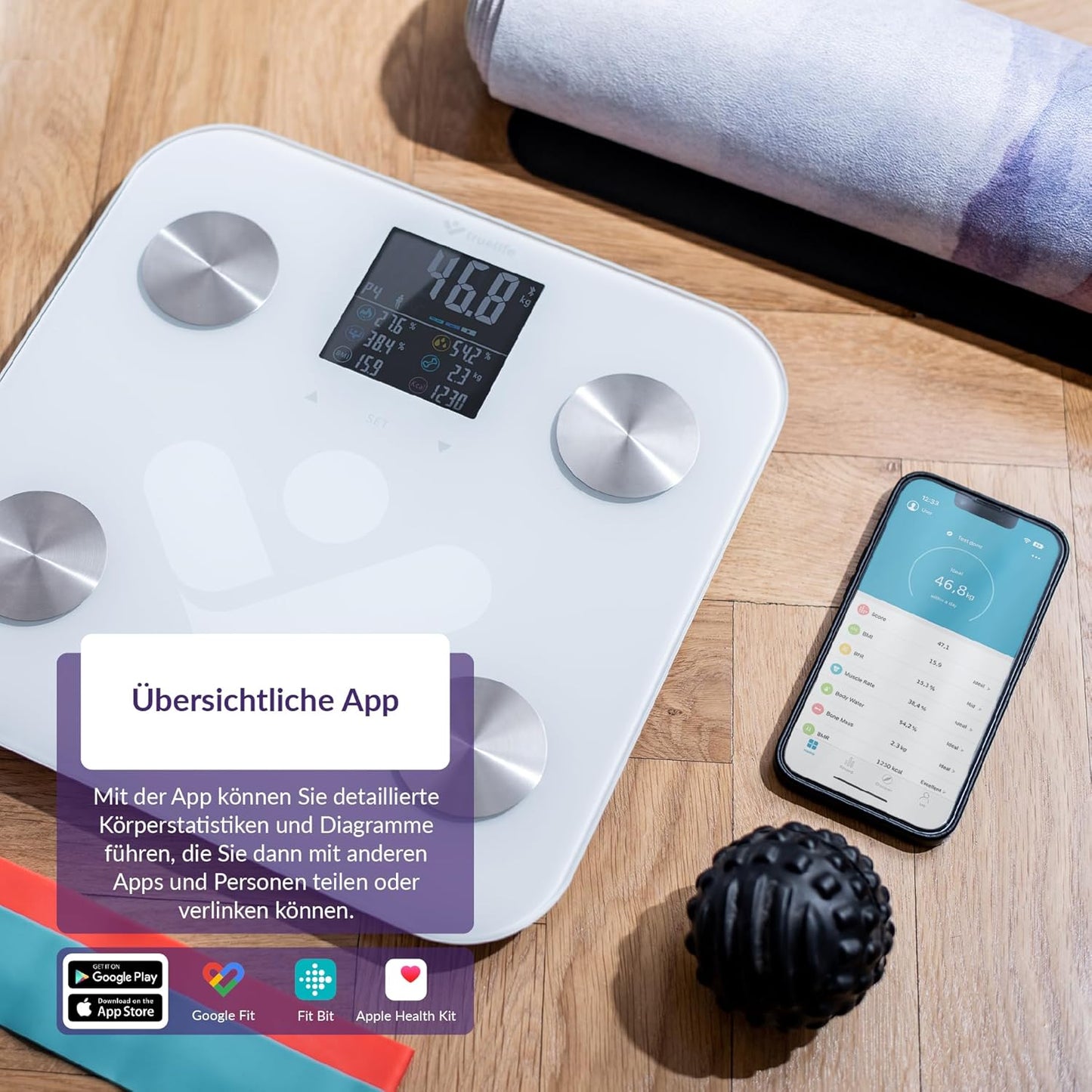 FitScale W6 BT Personenwaage, weiss