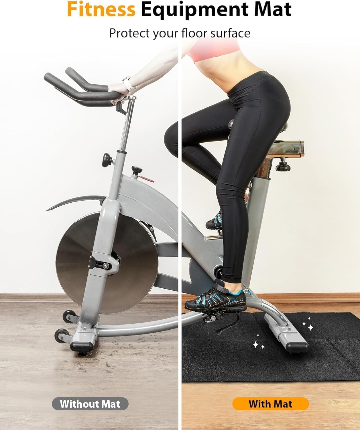Bodenschutzmatte für Fitnessgeräte, 2-120 X 60 cm