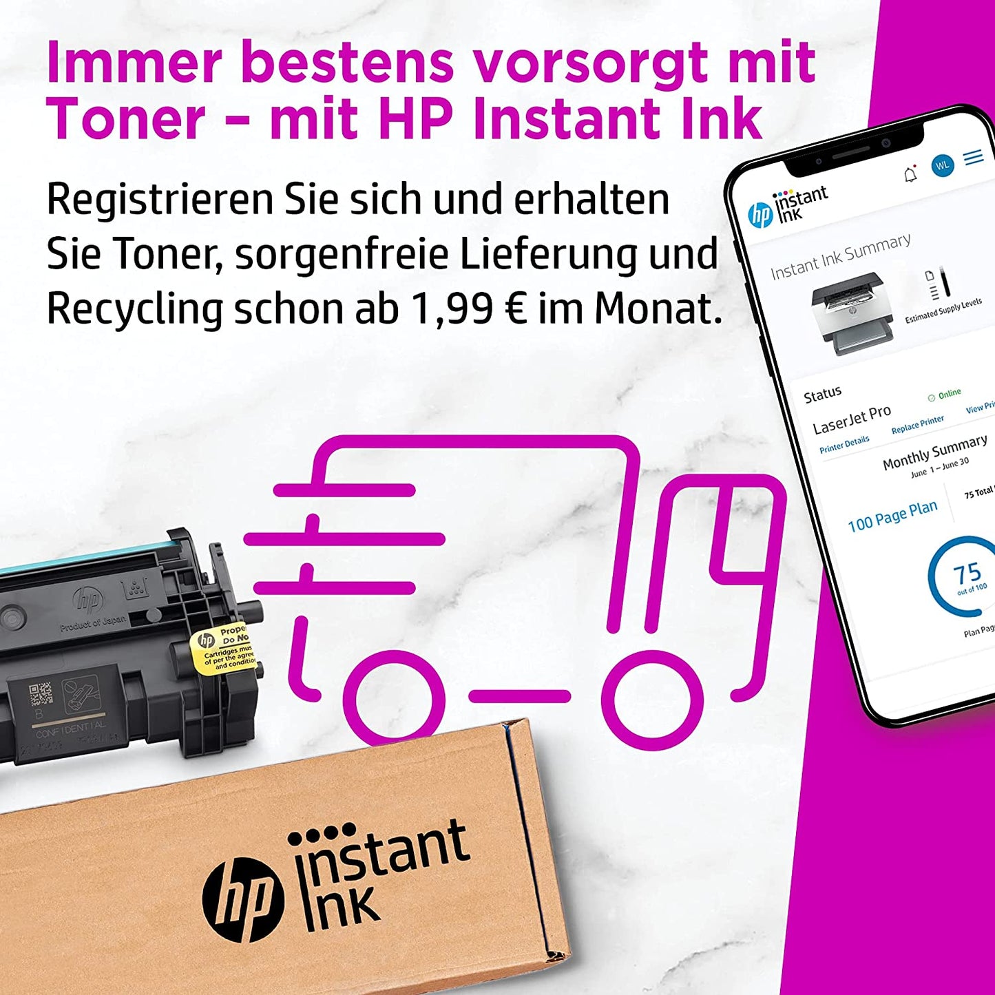 LaserJet M110we, Laserdrucker, Drucken