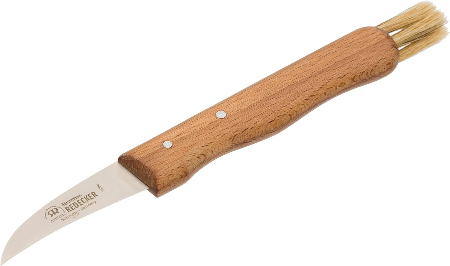 Pilzmesser mit Bürste