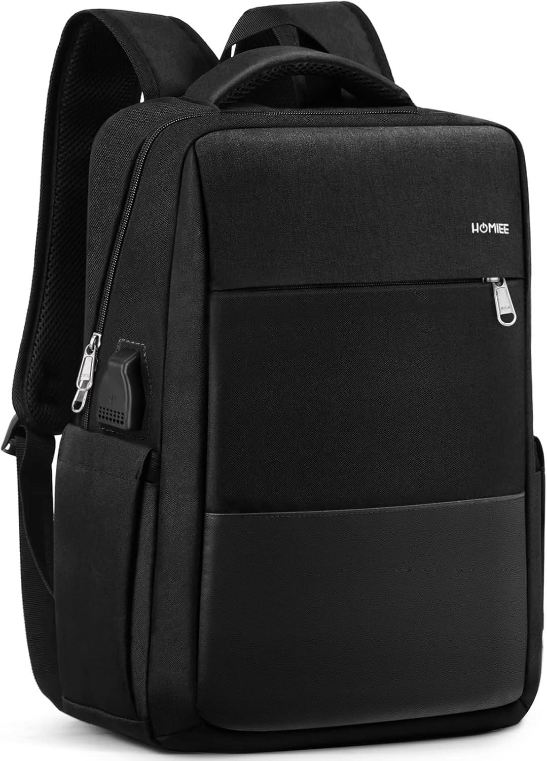 Wasserdichter Laptoprucksack mit Diebstahlschutz, 1-black