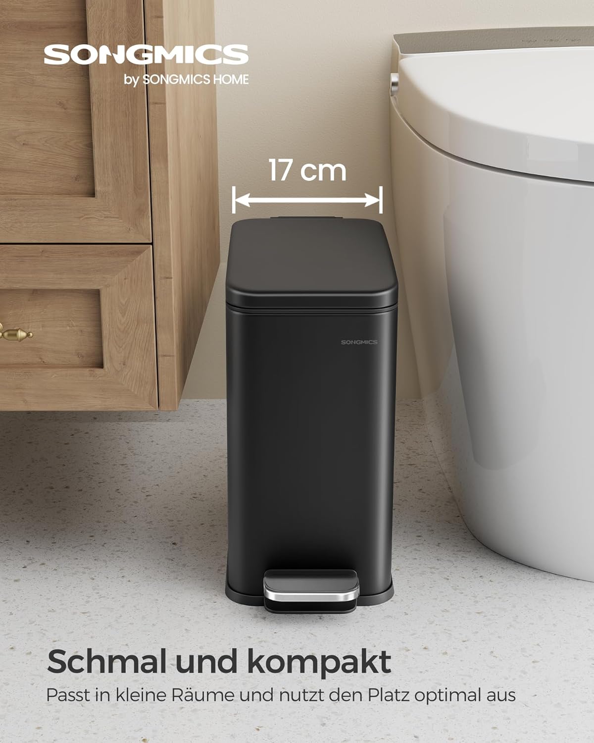Kosmetikeimer, schwarz 10 L