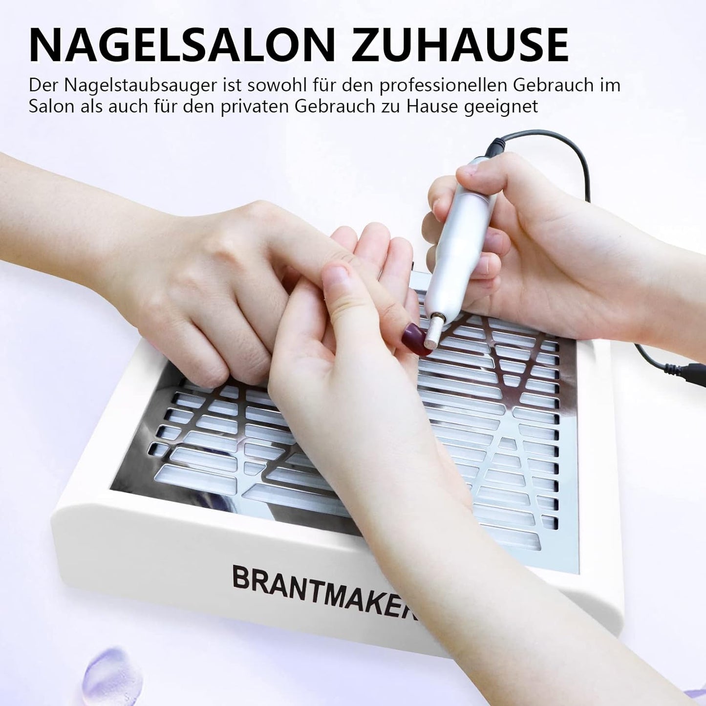 Nagelstaubsauger, Weiss