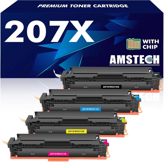 Ersatz-Toner für HP Laserjet Pro MFP M283fdw, 207X-4PK-colour-WC