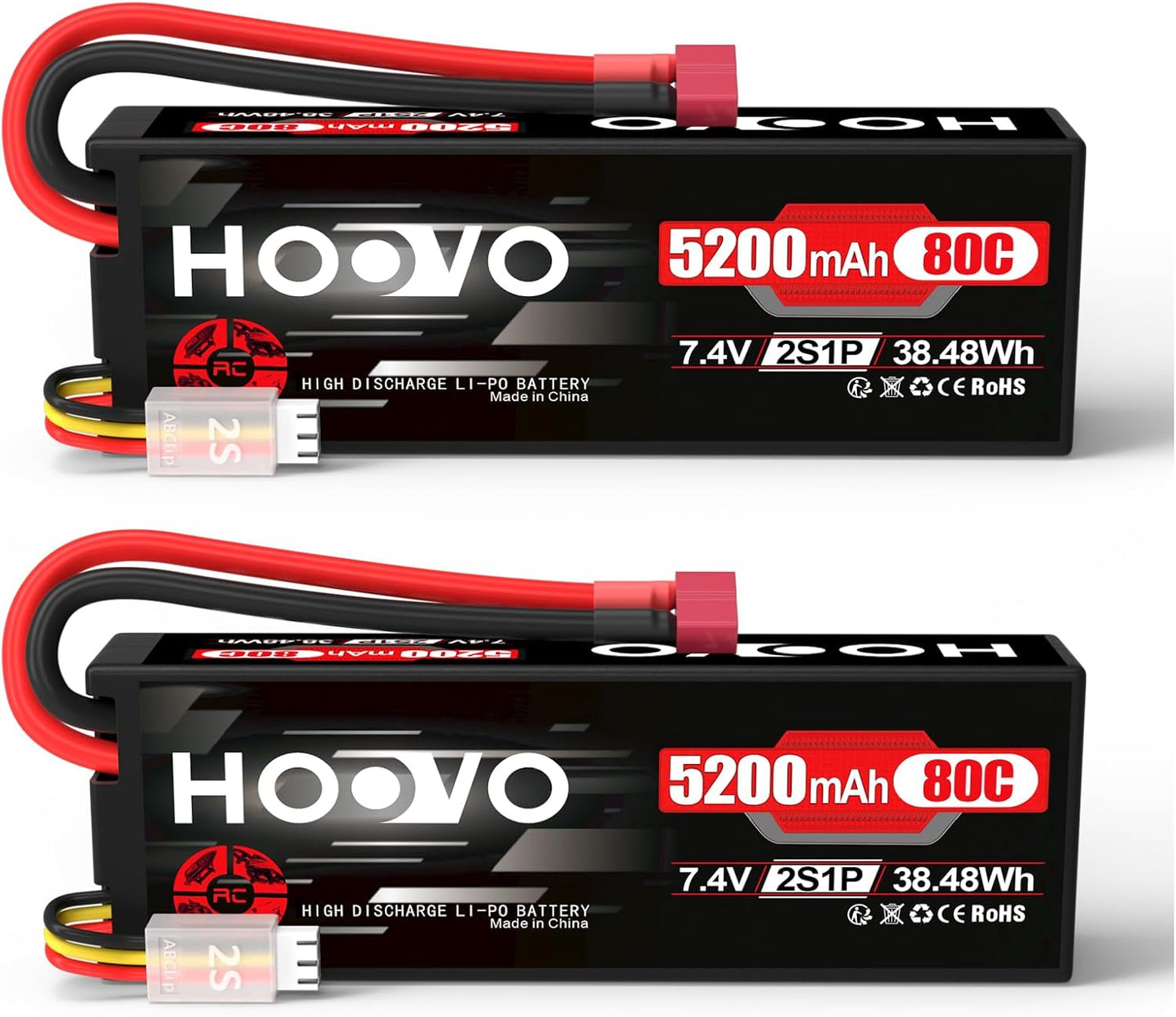 2S LiPo RC Akku 7,4V 5200mAh (2 Stück)