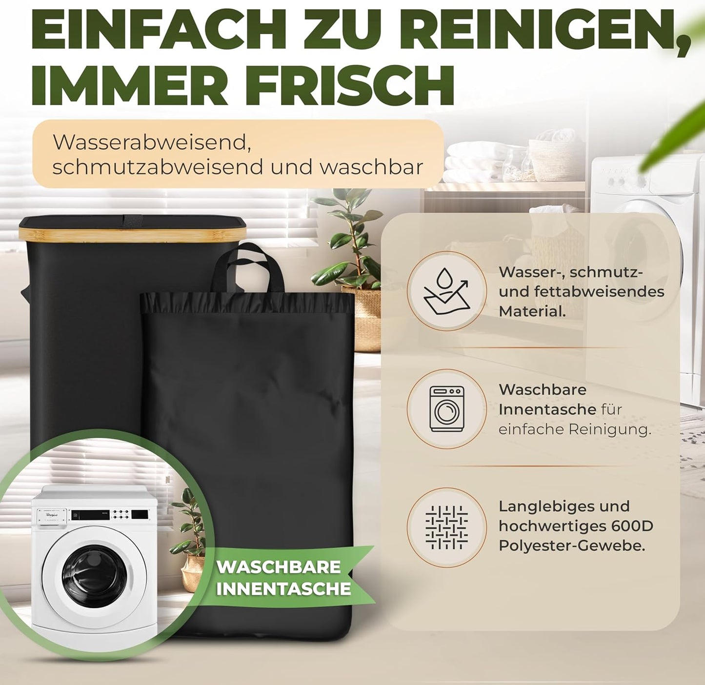Müllsackständer, Schwarz