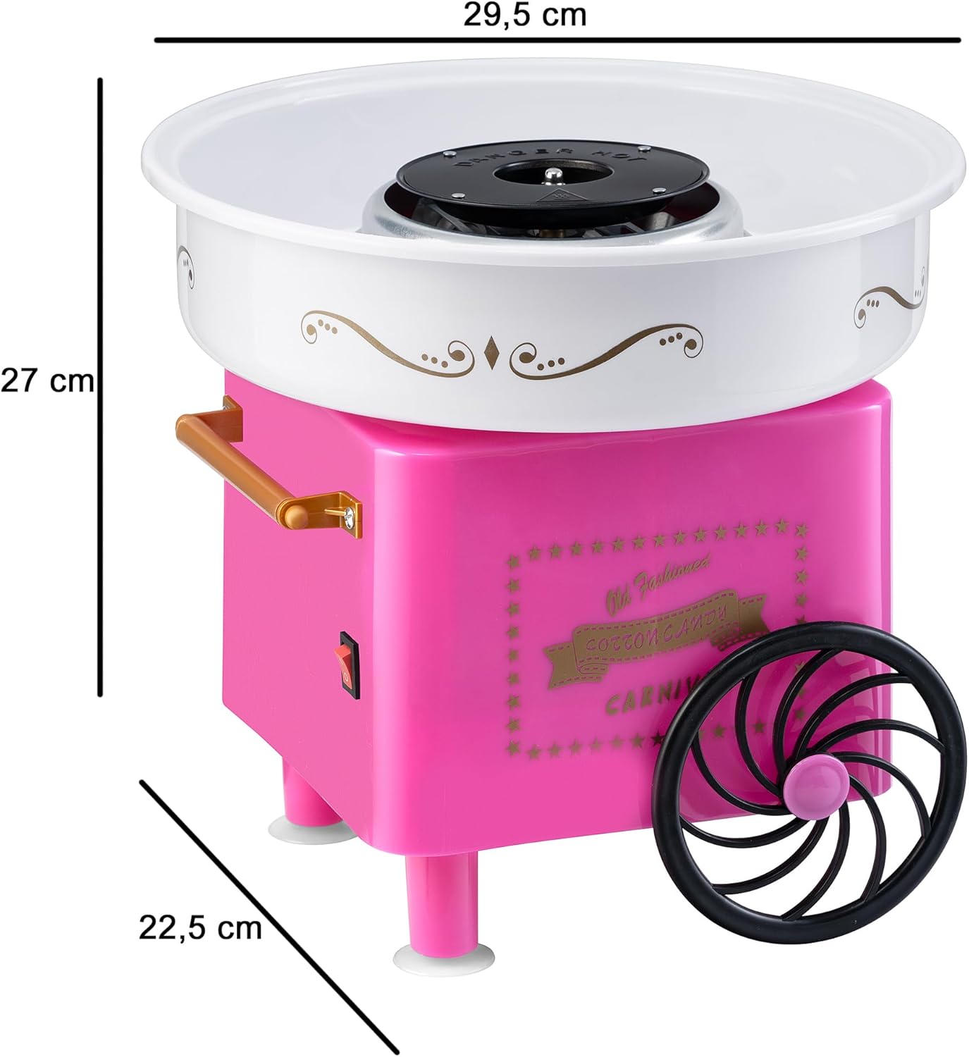 Retro Zuckerwattemaschine mit Zubehör (500W), 500 Watt