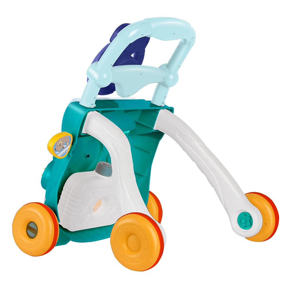 Lauflernwagen für Kleinkinder, Aktivitäts- und Entwicklungsspielzeug, 40 × 32 × 40,5 cm – Grün