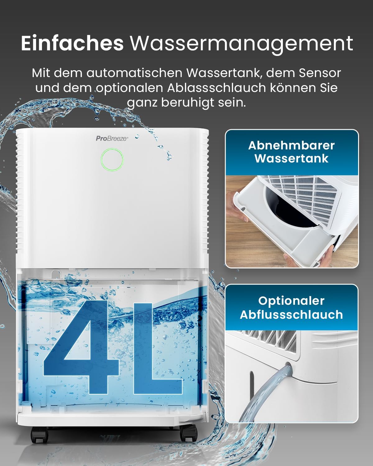 OmniDry Luftentfeuchter mit App & WLAN, 20L - OmniDry - Smart App - Weiss