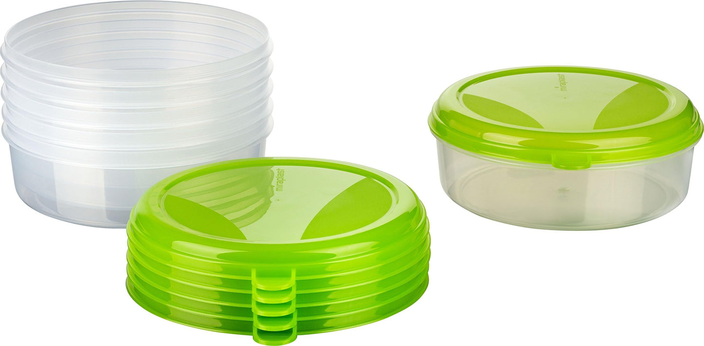6-teiliges Vorratsdosen-Set, 1,5l Rund (6 Stk)