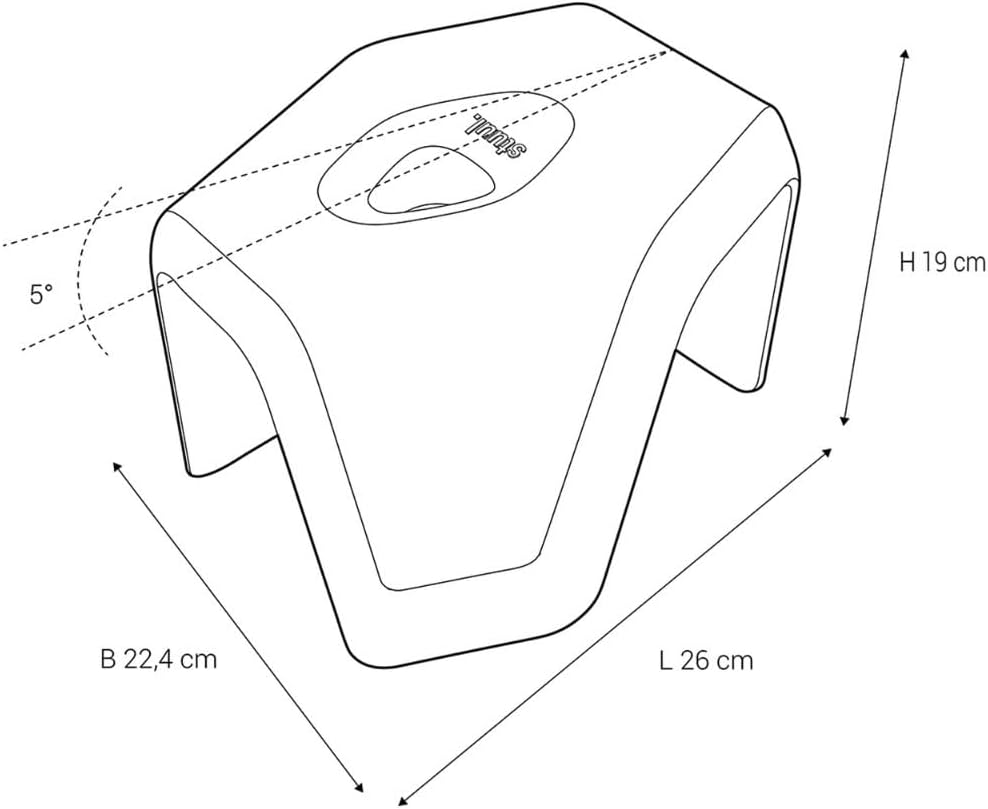 Basalt Toilettenhocker, Basalt