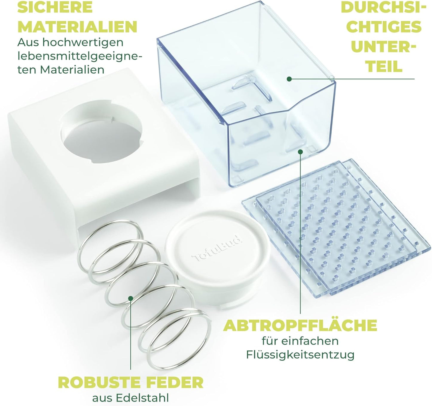 Tofupresse für festen und extra festen Tofu, Tofu-Presse