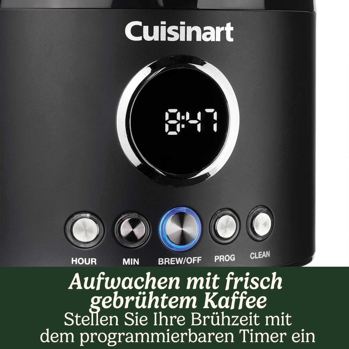 Filterkaffeemaschine mit Karaffe, 12 Tassen Schwarz