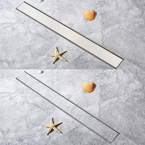 Duschrinne Komplettset mit Siphon und Haarsieb, 70 cm