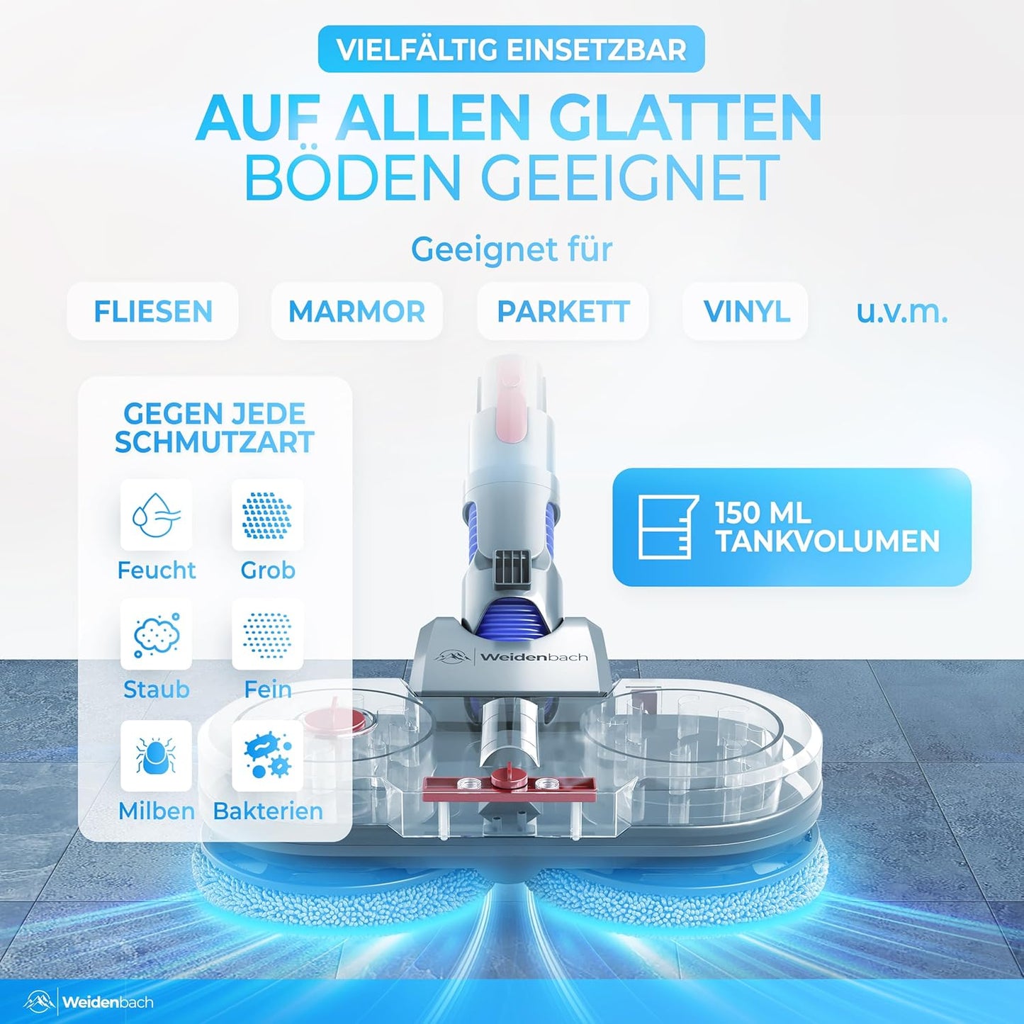 Wischaufsatz für Dyson V7-V15, Gen5 Nass- und Trockensauger, V7/V8/V10/V11/V15/Gen5