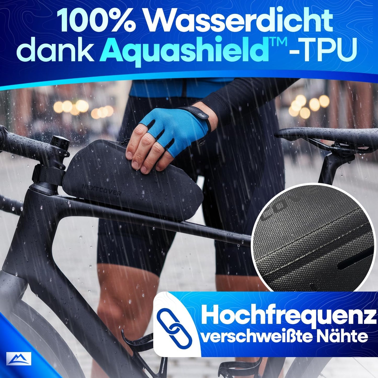 Wasserdichte Rahmentasche, Schraubbar