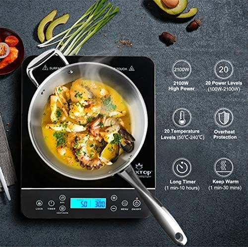 Induktionskochplatte mit Touch-Sensorsteuerung