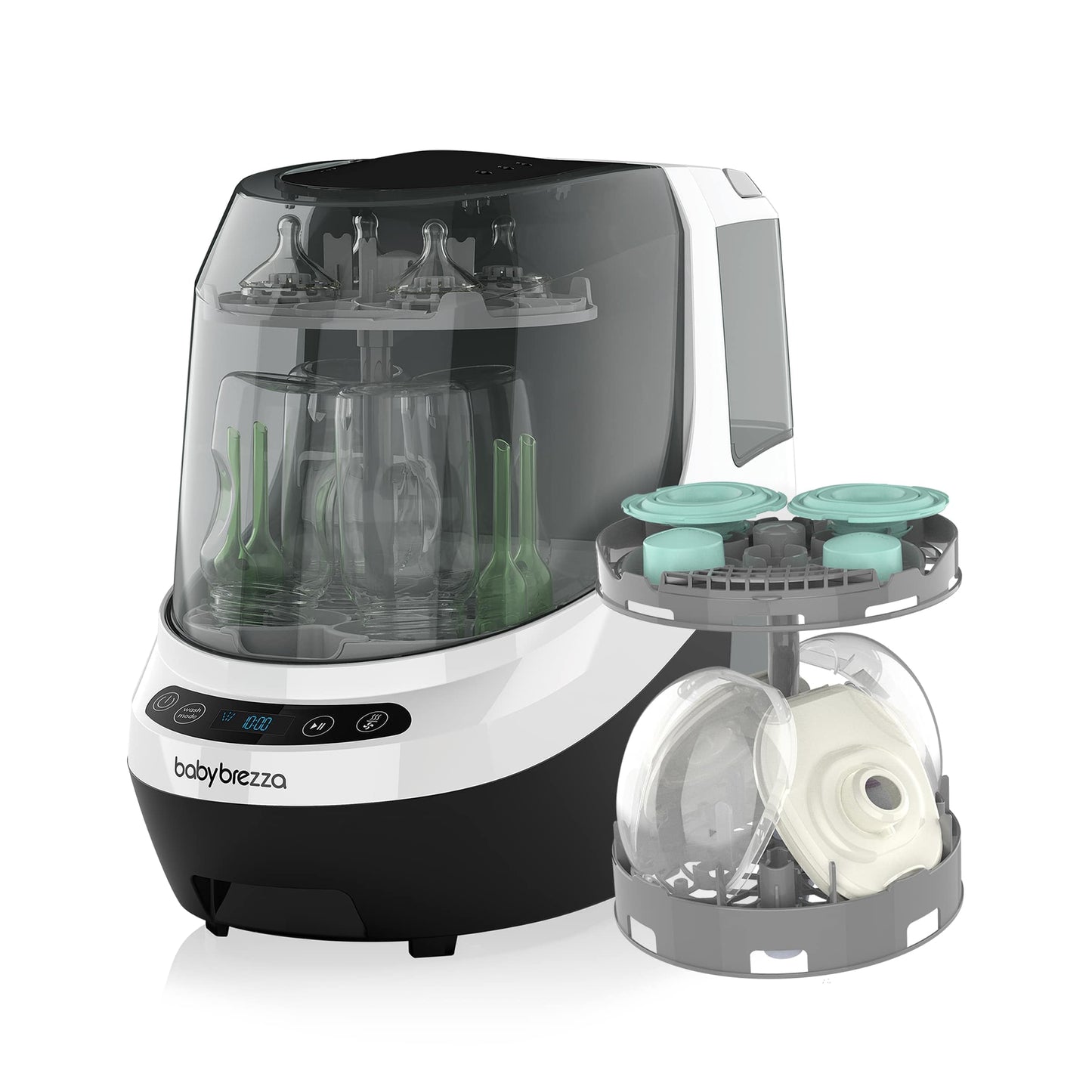 Automatischer Flaschenreiniger mit HEPA-Filter und Halterung für Pumpenzubehör