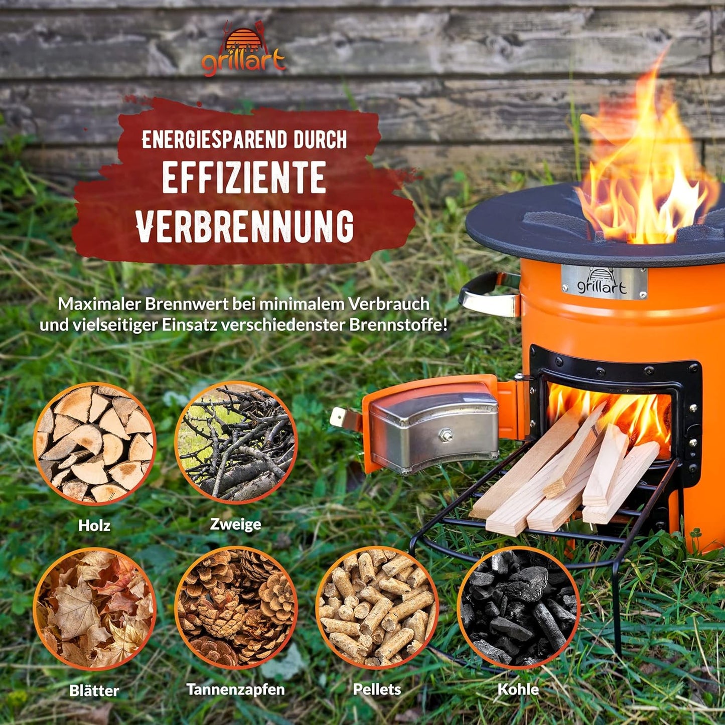Raketenofen Powertrain, Orange