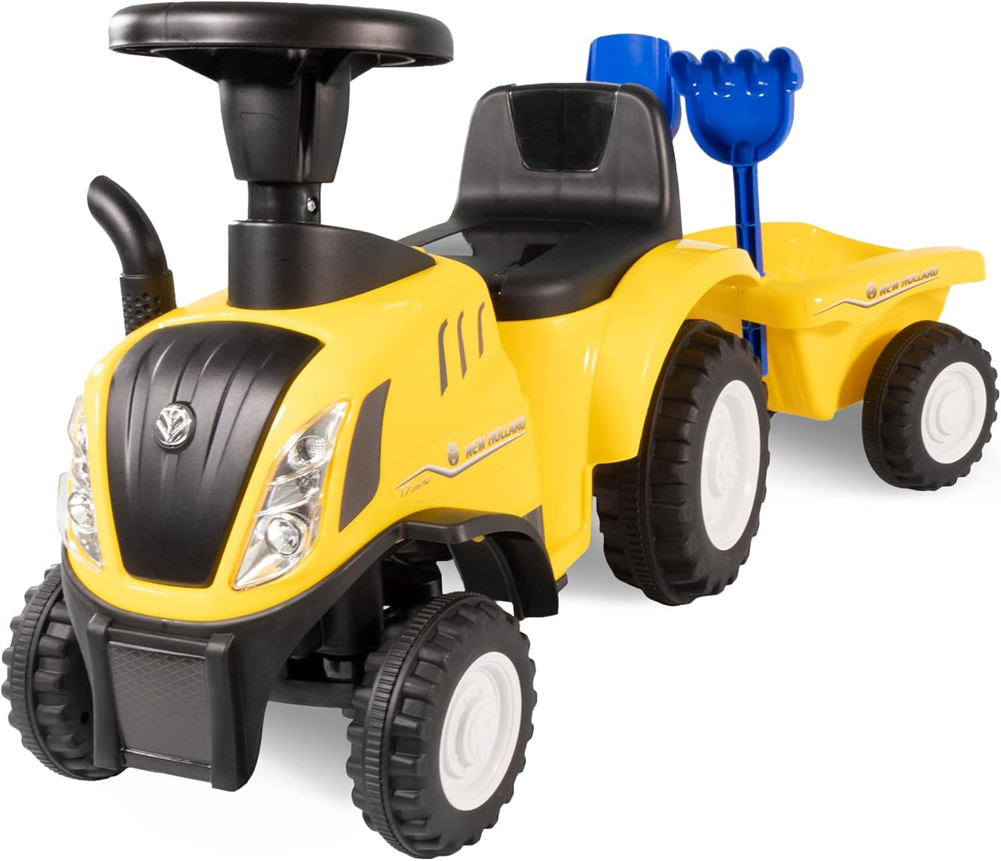 Rutschauto Traktor mit Anhänger, Gelb