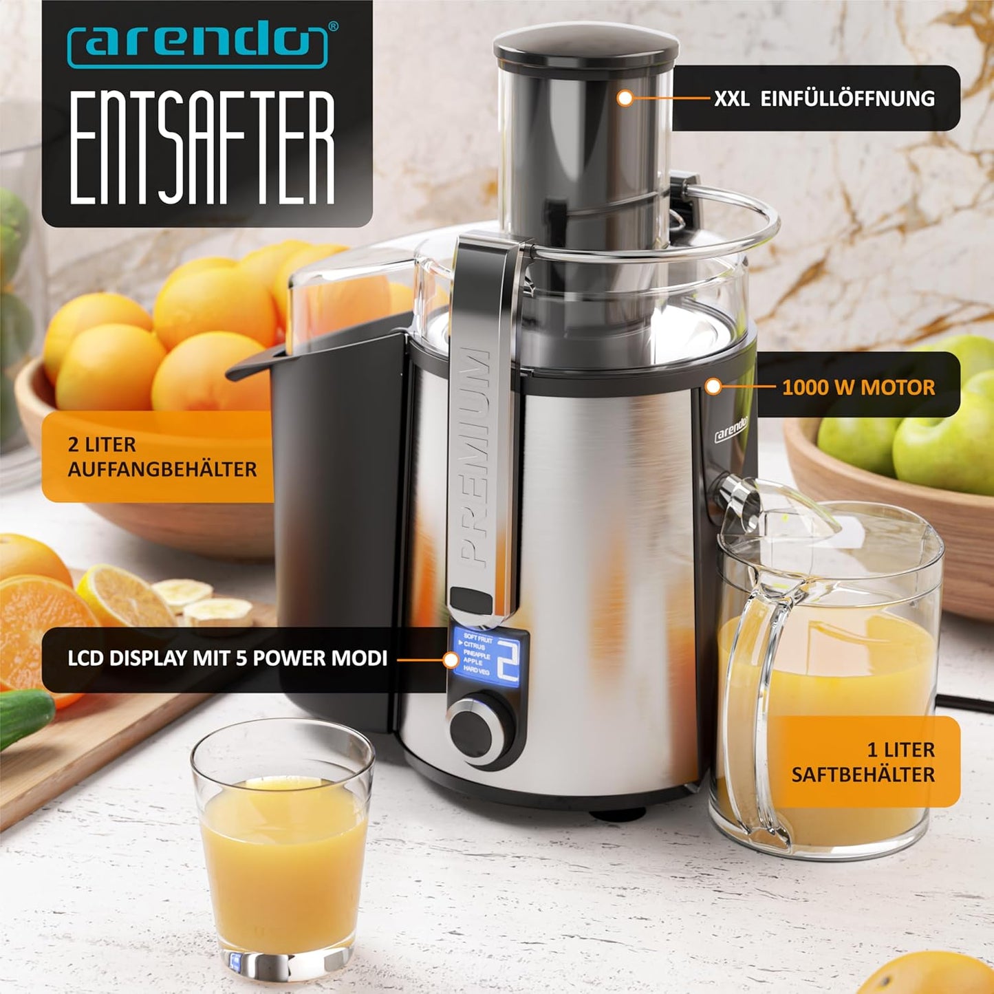 Entsafter für Obst & Gemüse
