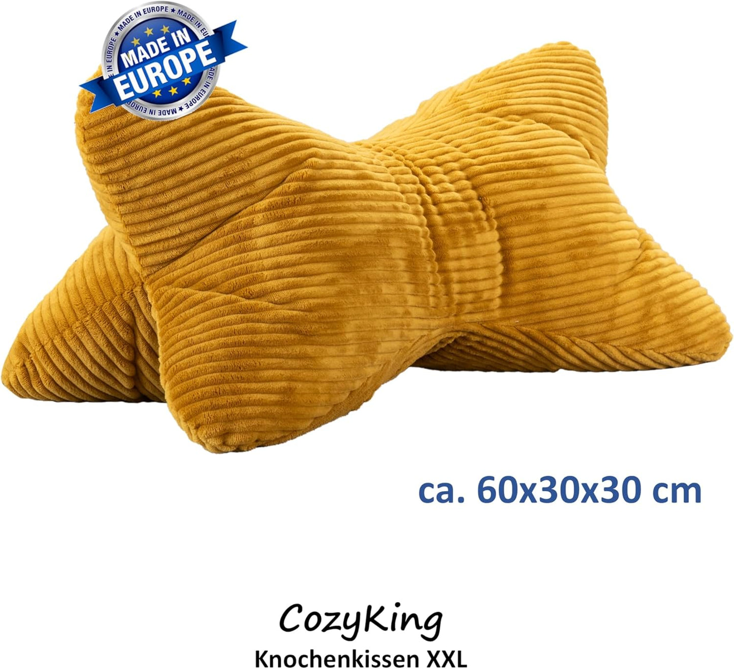 Waschbares Leseknochen, Xxl Cord Gold