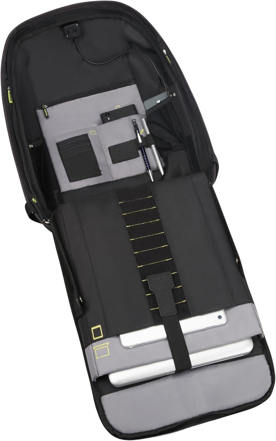 Securipak Laptoprucksack, Schwarz (Schwarzer Stahl) Backpack 15.6"