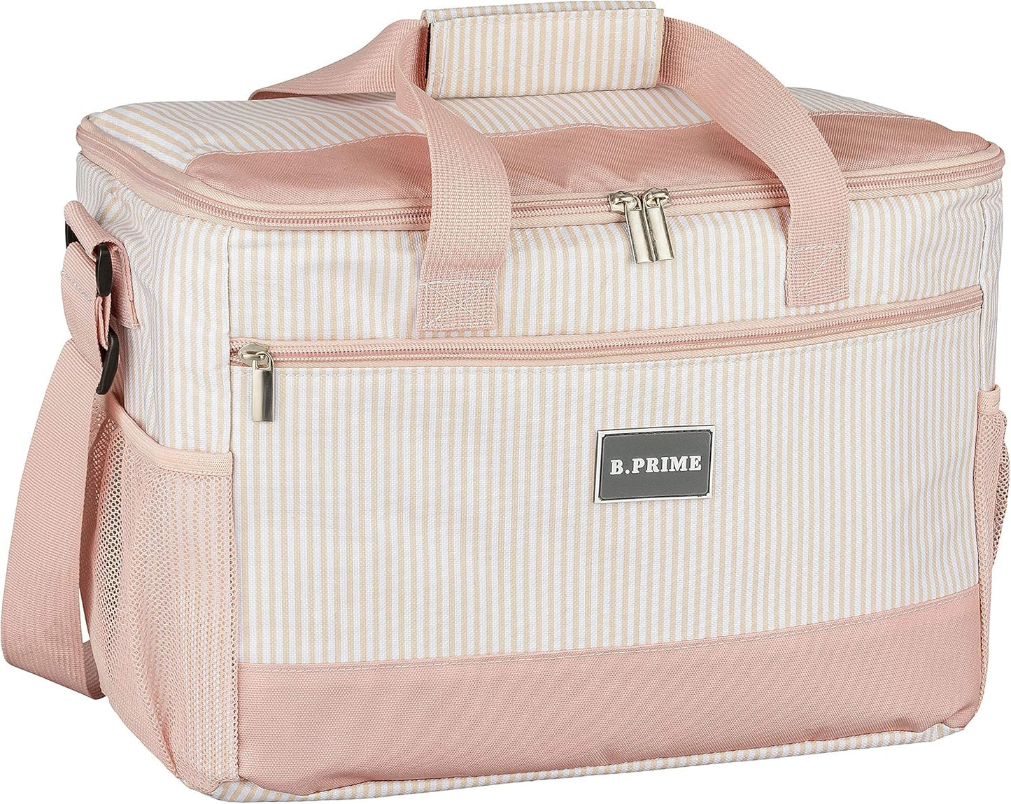 Kühltasche Classic, Rose-gold Gestreift