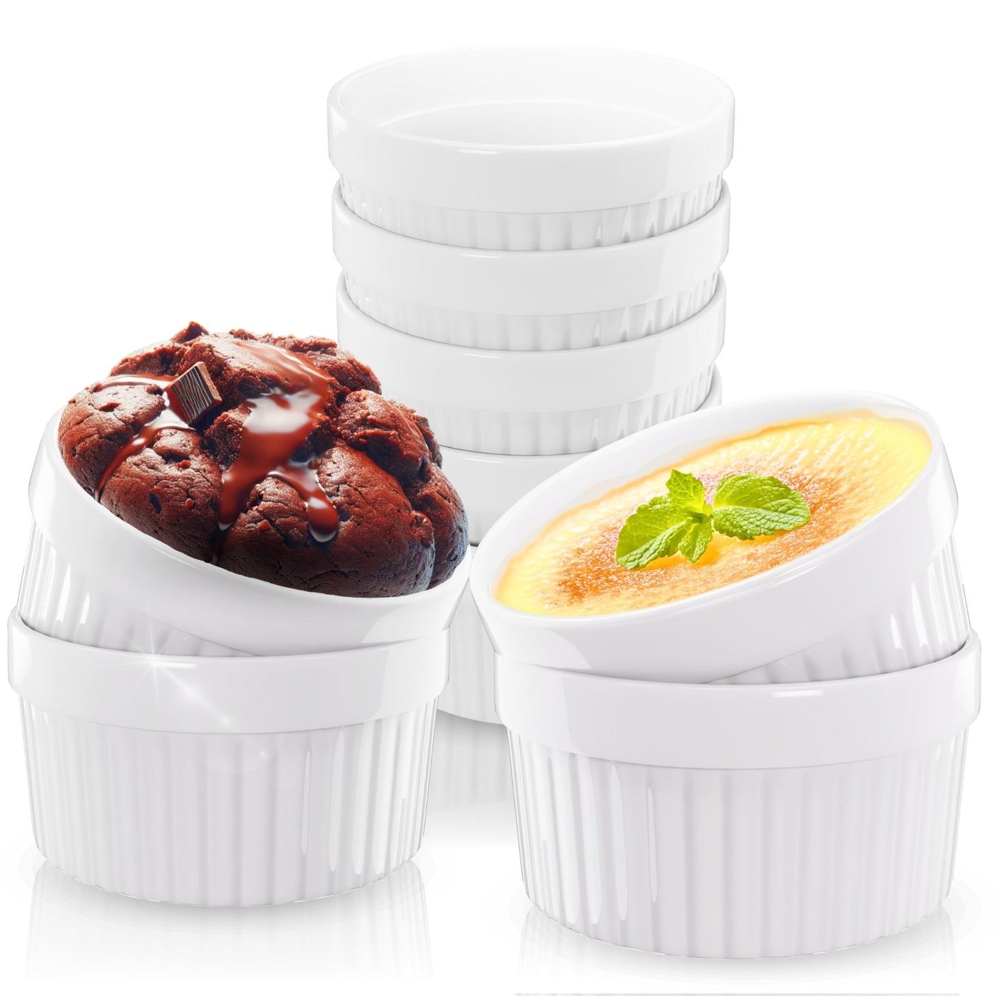 Ofenfeste Soufflé Förmchen, 12 count