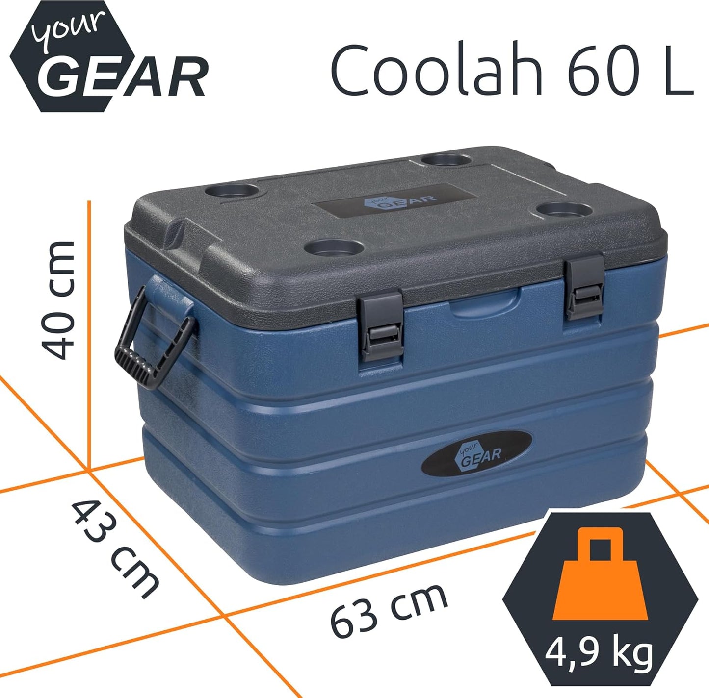 Coolah Kühlbox, 60 Liter, 60 Liter