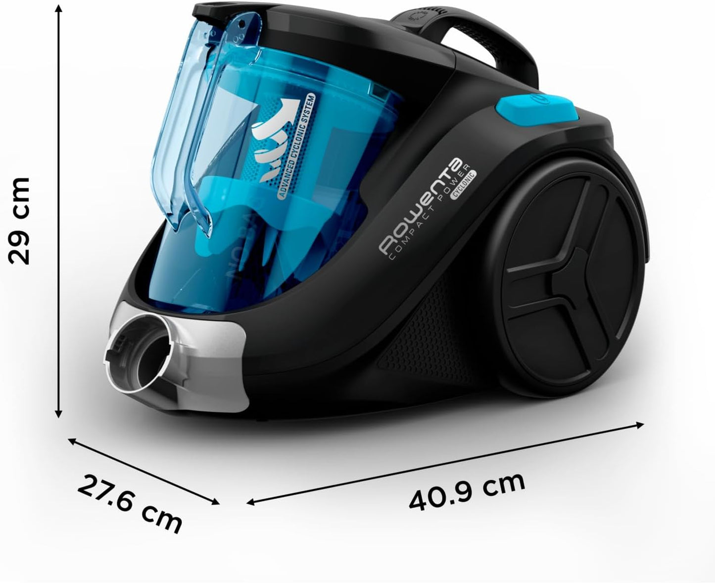 Compact Power Cyclonic RO3731 - Beutelloser Bodenstaubsauger, 1,5l Staubbox