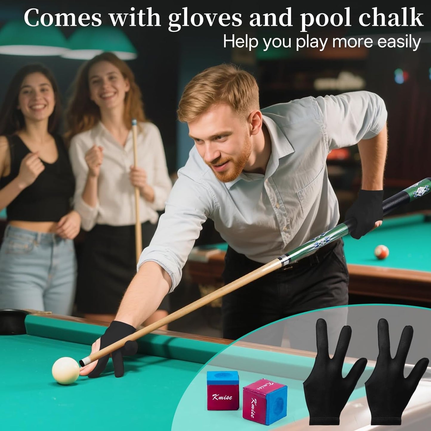 Pool-Queue-Stick-Set für Erwachsene, 1 Stück (510g Grün)