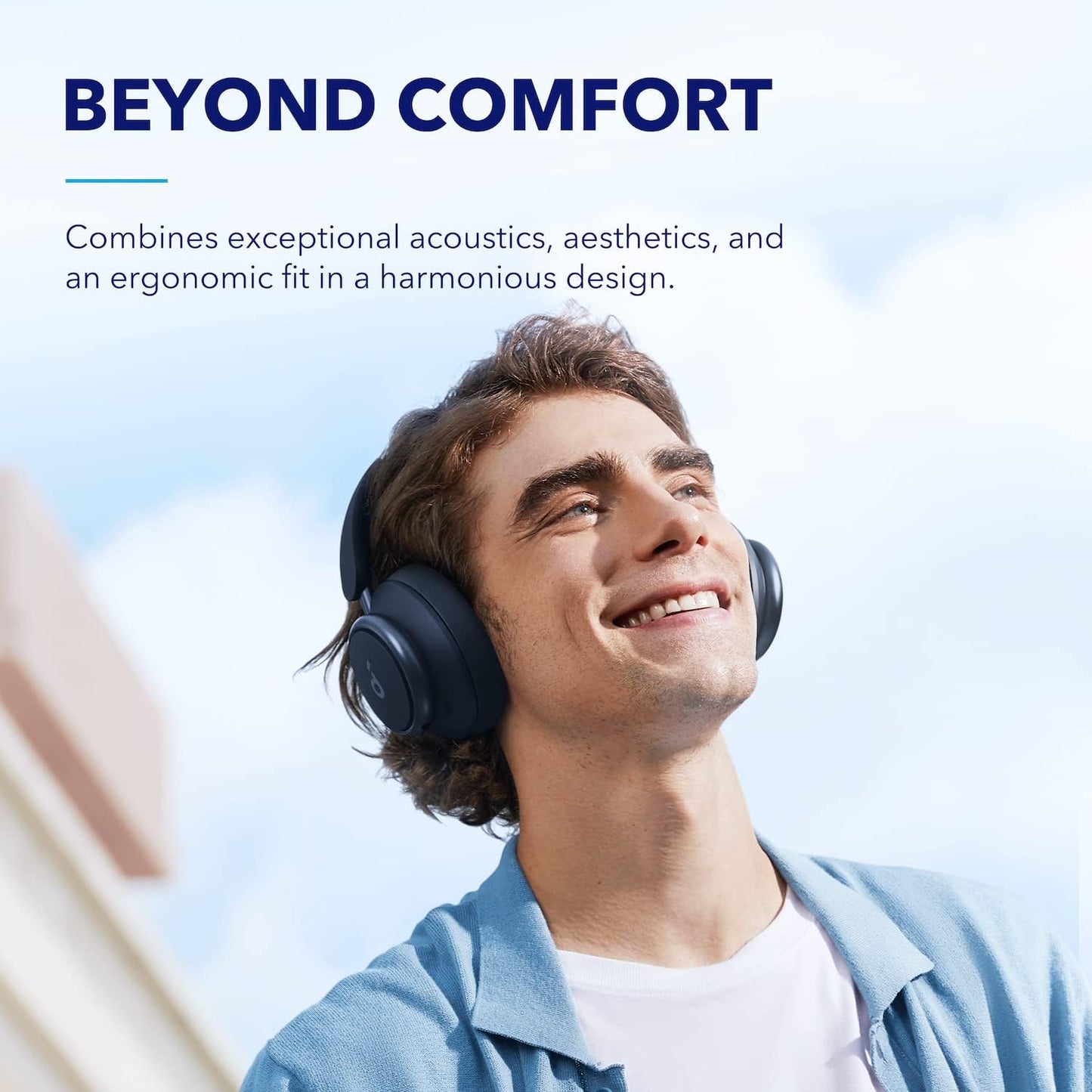Bluetooth Kopfhörer Space Q45 mit ANC und Hi-Res Audio, blau
