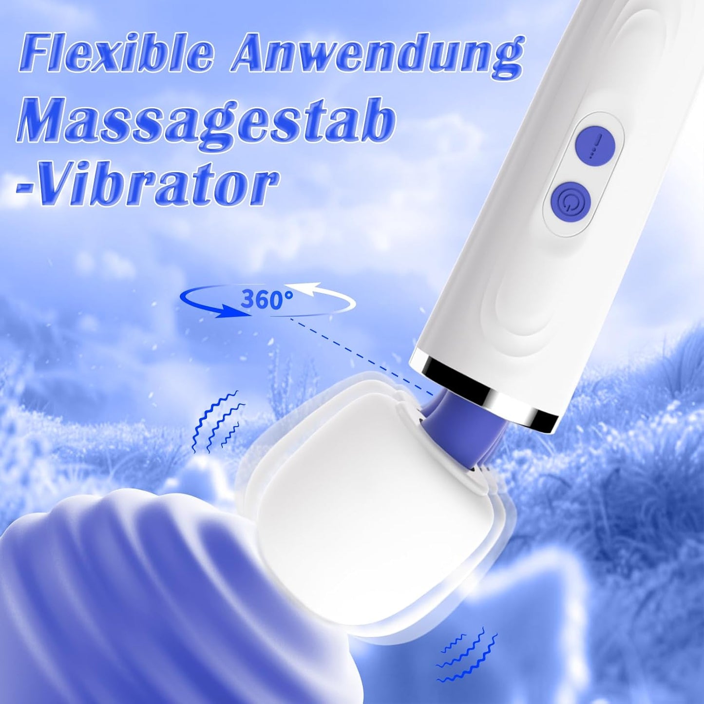 Massagestab mit Masturbator-Aufsatz