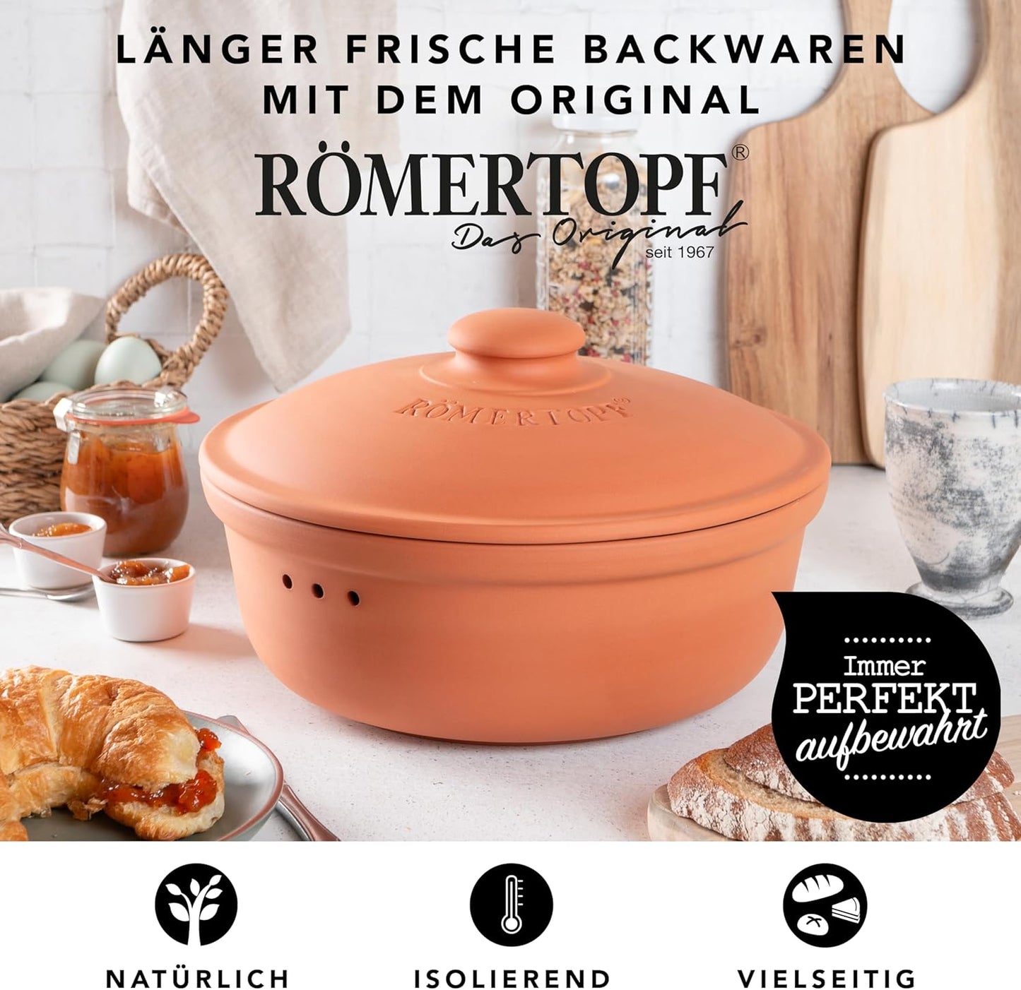 Brottopf, terrakotta